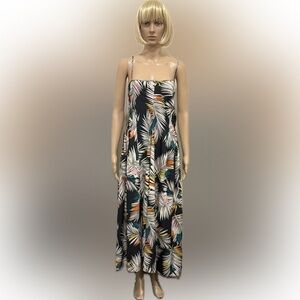 Banana Republic Navy and Multicolor Patterned Dress size 6